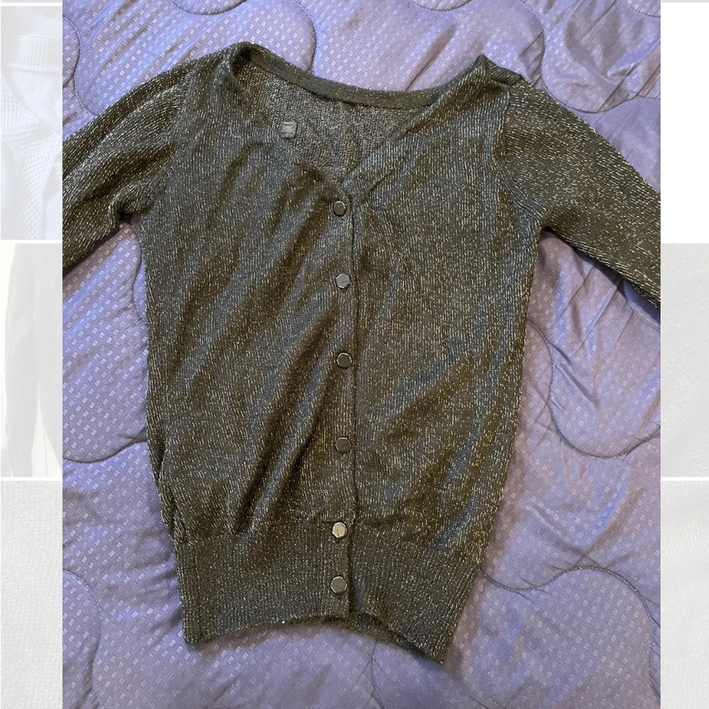 Gently Used G Star Raw Correct Line Knit Cardigan Black Size Small